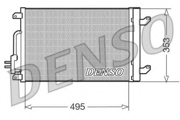 DENSO DCN13015 Condenser, air conditioning